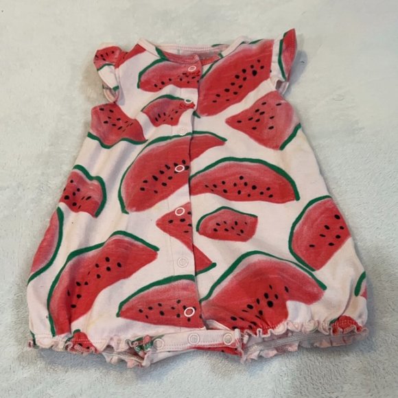 Brand New Carter's Watermelon Romper Size 12 Months NWT - Picture 1 of 6
